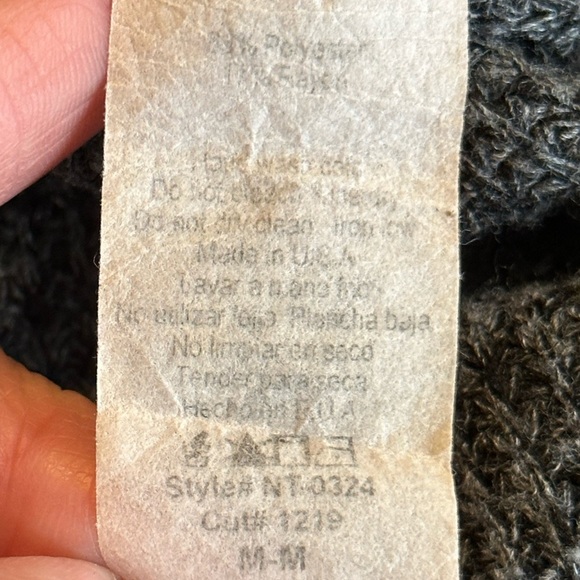 Native People | Charcoal Waffle Knit Faux Wrap Top - Picture 5 of 7